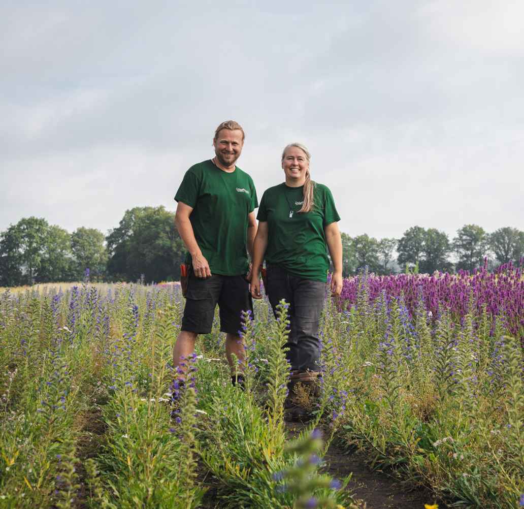 Jasper Helmantel en Jojanneke Bijkerk, eigenaren van Cruydt-Hoeck.