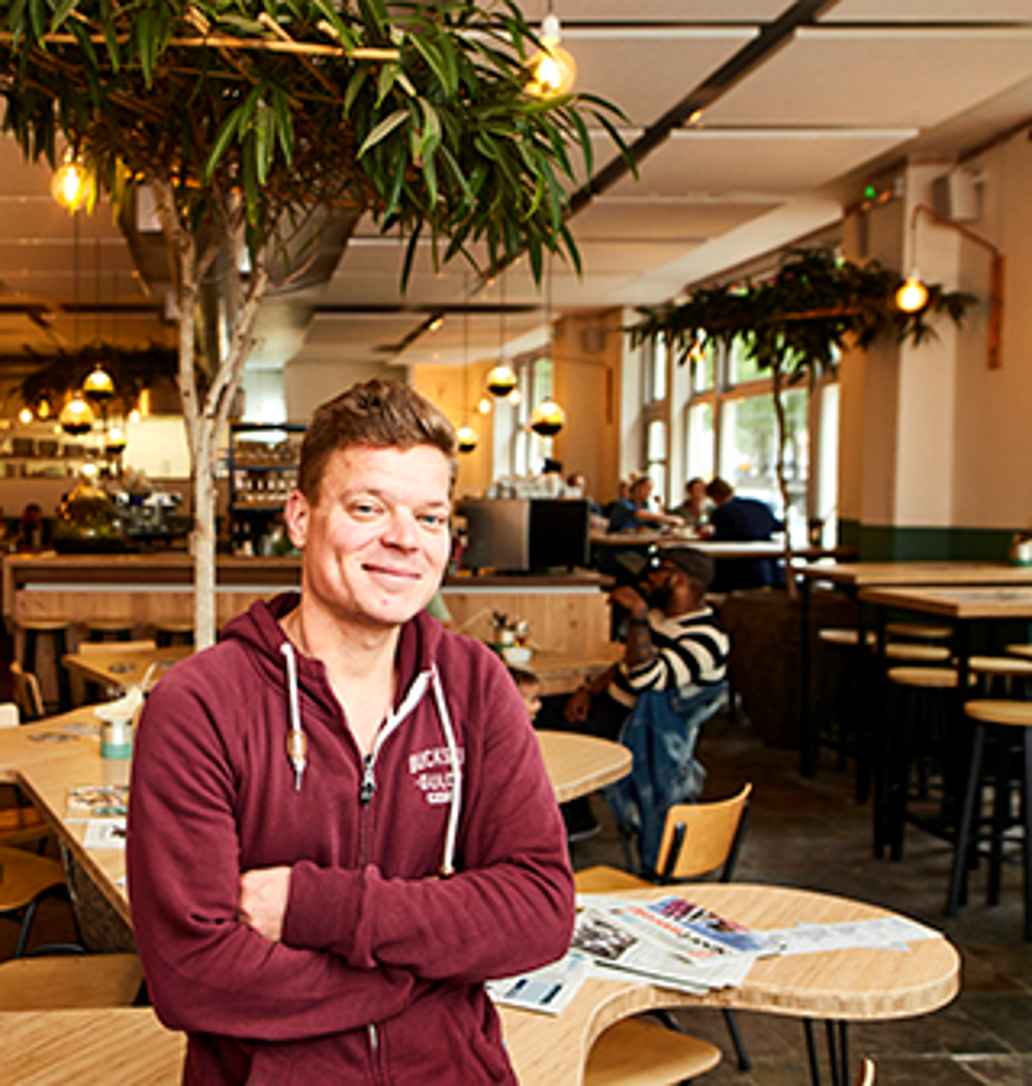 Gijs Werschkull, oprichter van biologische restaurant Gys
