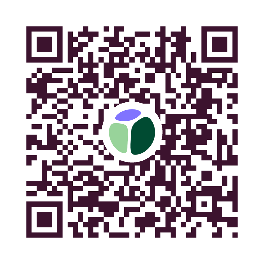 QR-code om de mobiele app van Triodos Bank te downloaden.
