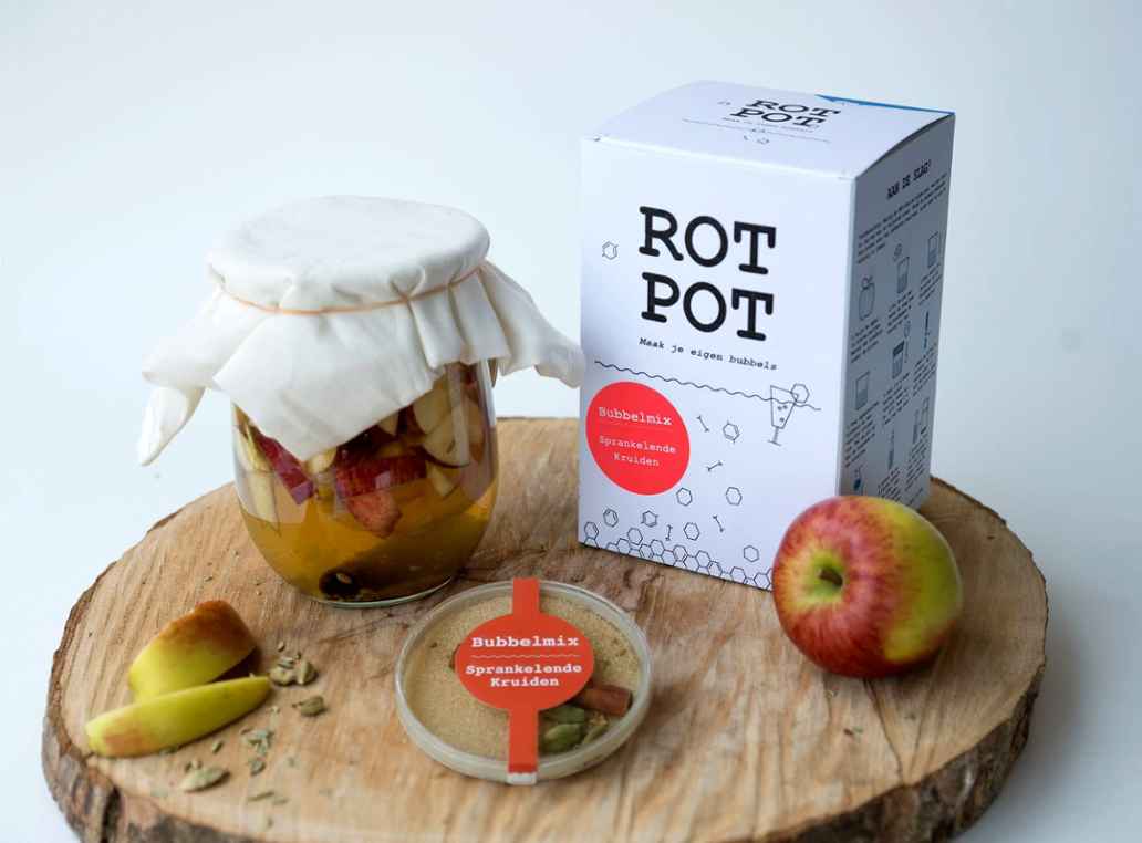 Pakket van RotPot om zelf bubbels mee te maken